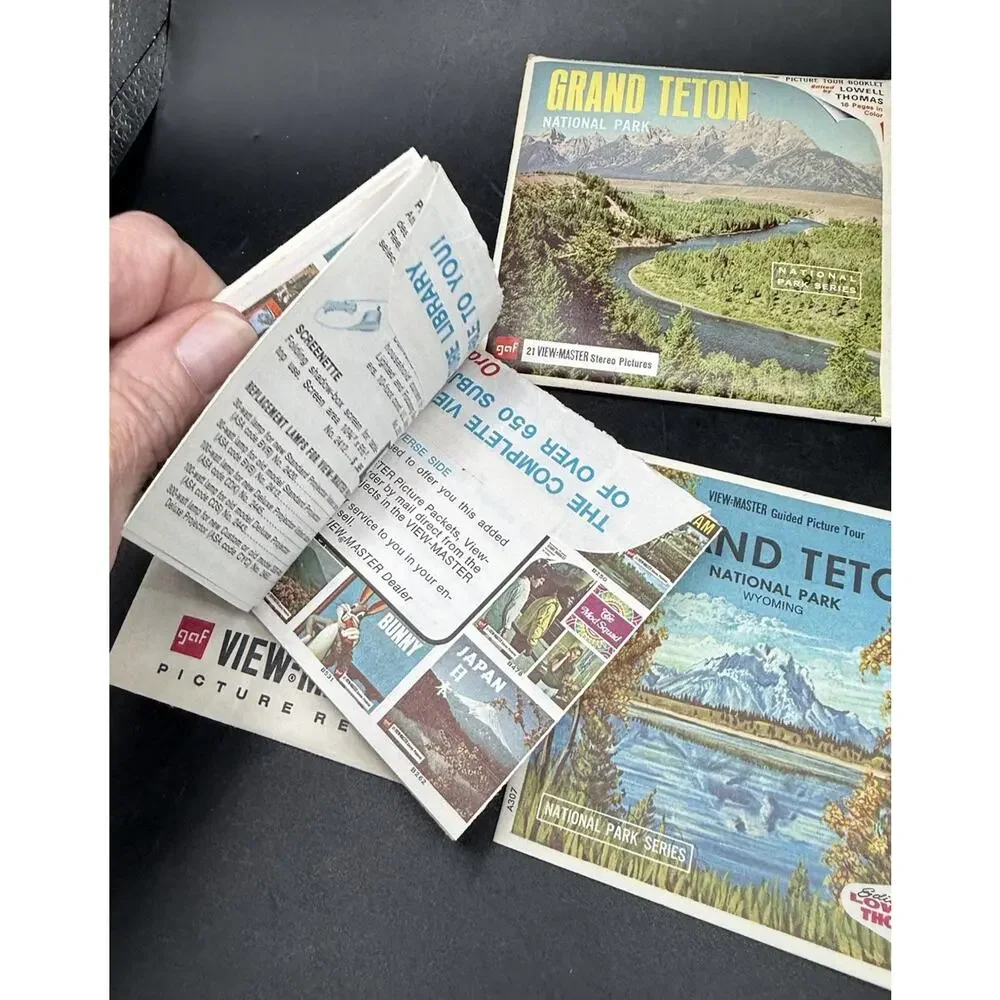 Sawyer's View-Master#A307 GRAND TETON NATIONAL PARK, WYOMING 1965 Issue